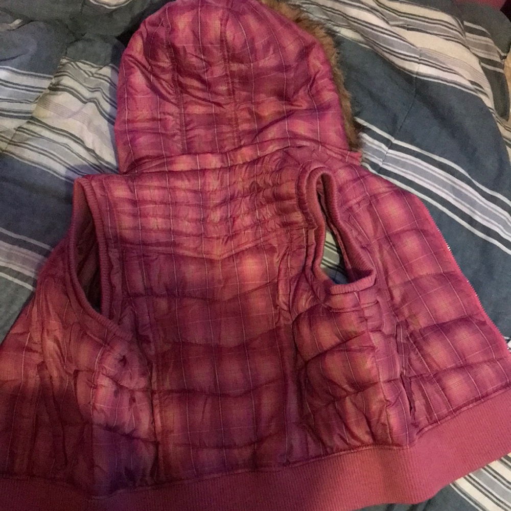 Route 66 Purple Half Puffer Jacket